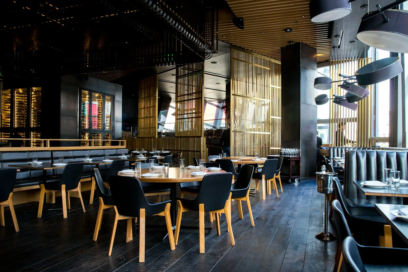 Restaurant tables with QR code ordering at every seat